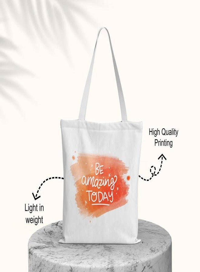 TrendoPrint Women Extra Spacious Cotton Shopping/Grocery Bag, Multi-Purpose Bag, Canvas Bag With 15kgs Capacity Multicolor Tote Bag-TBTP21 - Image 3